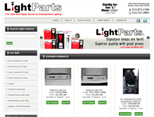 Tablet Screenshot of lightparts.com